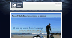 Desktop Screenshot of marine-ecology.com.au